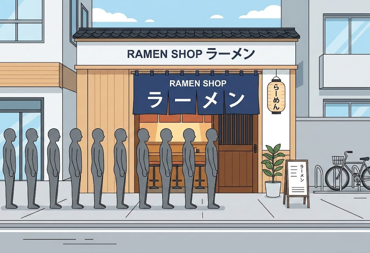 Standard Line：外の列にそのまま並ぶパターン