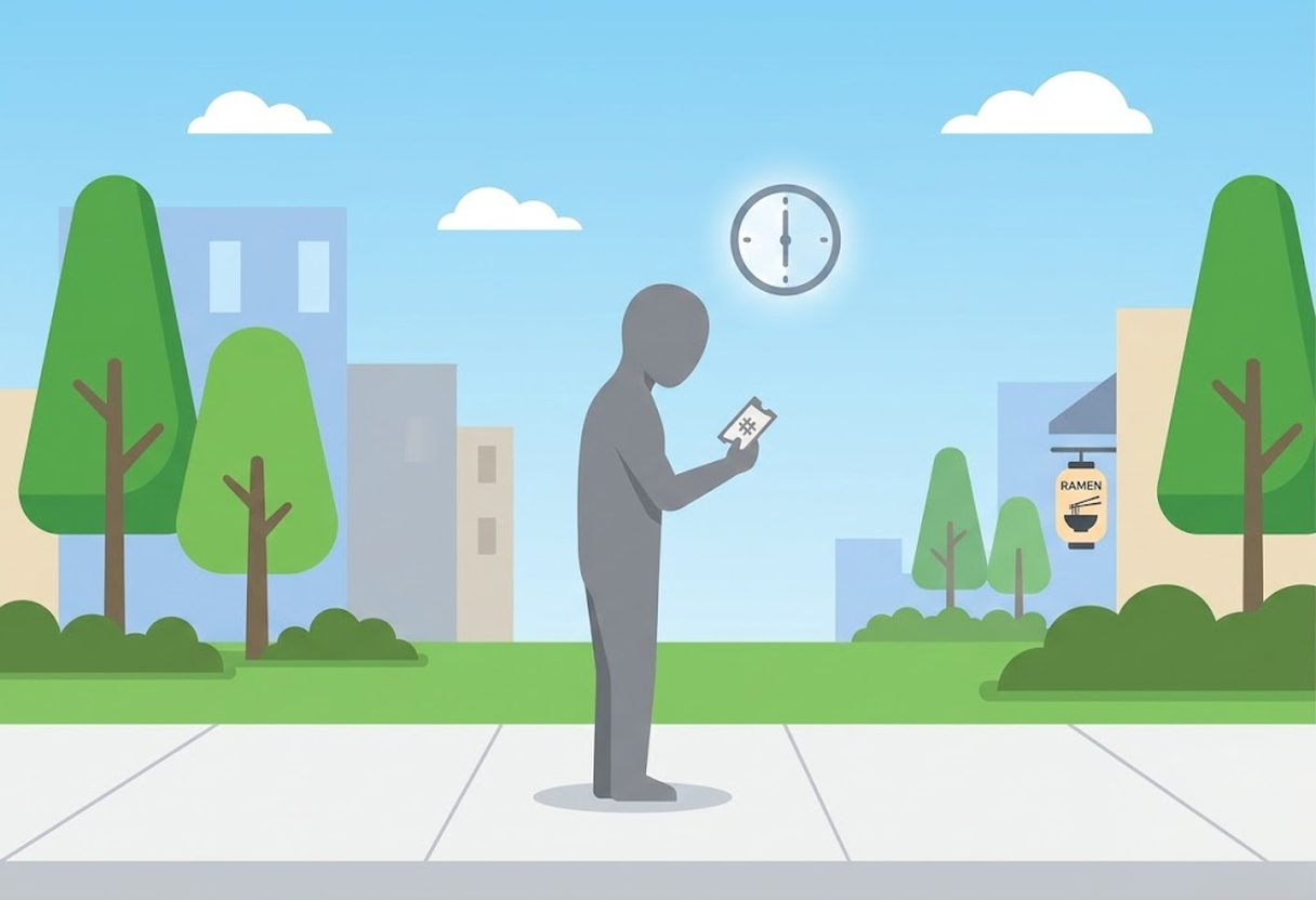 Numbered Tickets：整理券を受け取って指定時間に戻るパターン